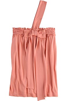 Viktor & Rolf Silk jersey strapless bow front top