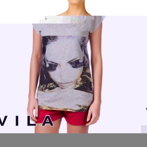 T-Shirts - Vila Simoli T-Shirt - Light Grey