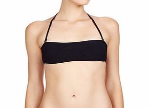 Black bandeau bikini top