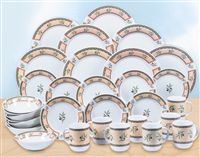 32 Piece Tuscan Olive Dinner Set