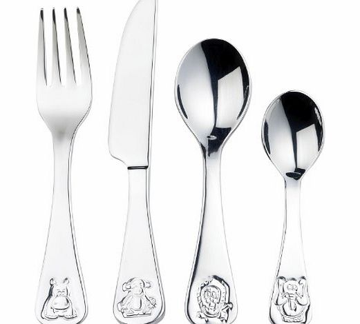 Viners Childrens Jungle 4-Piece Cutlery Set