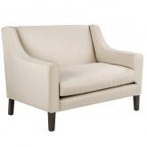 vintage 2 seater Sofa - Amelia Beige - Dark leg stain