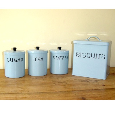 Blue Biscuit Bin