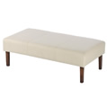 Vintage Footstool - Designers Guild Velvet Cocoa - Light leg stain