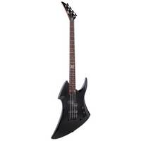 Vintage Metal Axxe Warp Bass Guitar Gloss Black