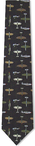 vintage Military Aeroplane Tie