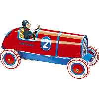 Vintage Tin Racing Car