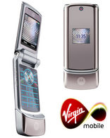 Virgin Mobile MOTOROLA K1 KRZR Silver Virgin Mobile PAY AS YOU GO