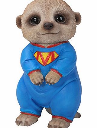 NEW Adorable Baby Meerkat in SuperMeerkat Outfit Standing, so cute!