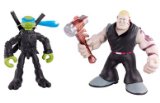 Teenage Mutant Ninja Turtles The Movie Mini Mutants 2 Pack - Leonardo and Hun