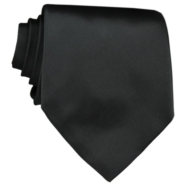 Black Worlds End Silk Tie by