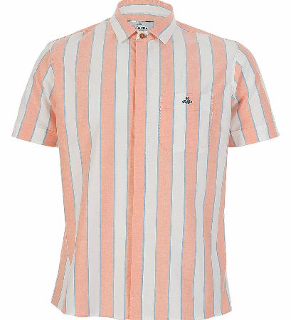 Man Short Sleeve Block Stripe