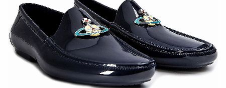 Vivienne Westwood Navy Orb Mocassin