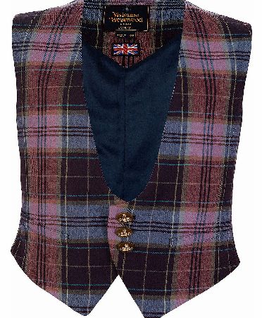 Vivienne Westwood Tartan Printed Waistcoat