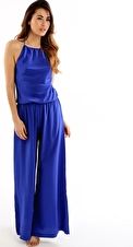 ViX, 1295[^]224644 Solid Blue Ava Jumpsuit - Blue