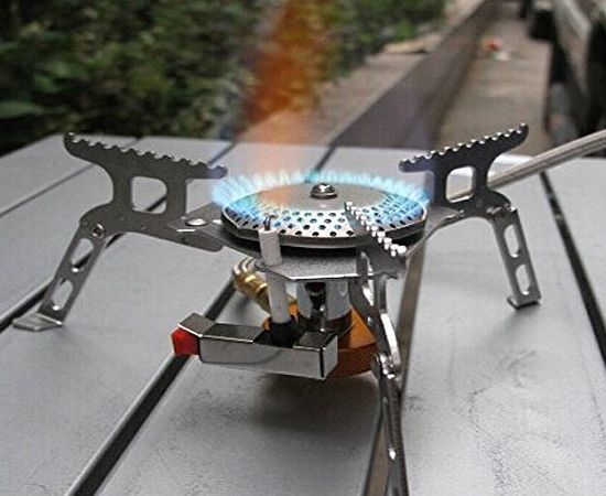 Vktech Portable Outdoor Folding Gas Stove Camping Hiking Picnic Burner 3500W