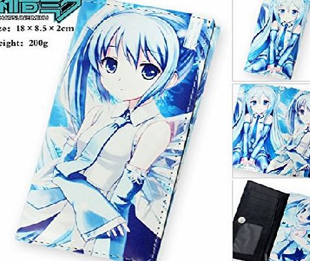 Vocaloid Hotproduct VOCALOID Hatsune Miku Hinge Long Wallet Cosplay Bi-folded Cute Purse