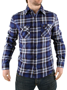 Blue Carter Flannel Shirt