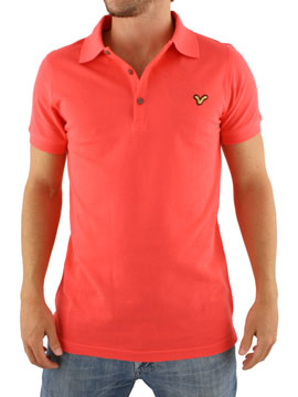 Bright Pink Pique Polo Shirt