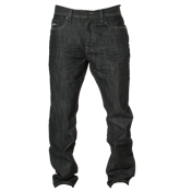 Raw Denim Straight Leg Jeans (Santana)