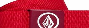 Volcom Circle Web Belt - Drip Red