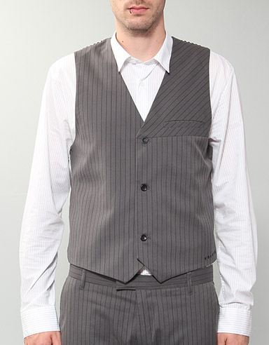 Daper Stone Vest Waistcoat - Dark Grey