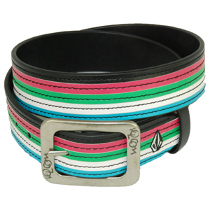 Ladies Volcom Candy Striper Belt. Black