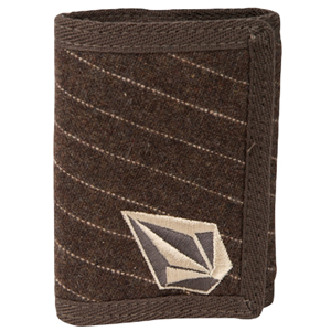 Mens Volcom Full Stone Cloth Wallet. Pinstripe