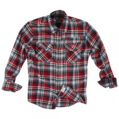 Mens volcom Invade Flannel Shirt Red