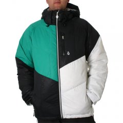 volcom Mens volcom Late Welded Down Jacket Green