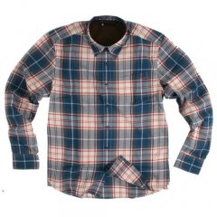 Mens volcom Y Factor Plaid Shirt Deep Sea blue