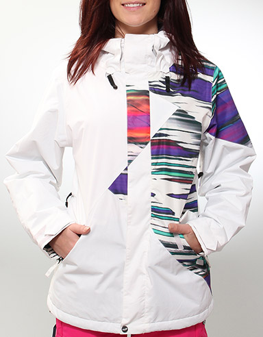 Archers 10k Ladies snow jacket - White