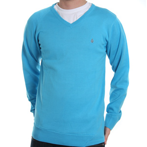 Standard V neck jumper - Cyan