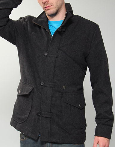 Warsaw Military coat - Black Heather