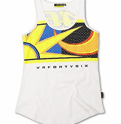 VR46 LADIES VEST ROSSI 46 WHITE SMALL