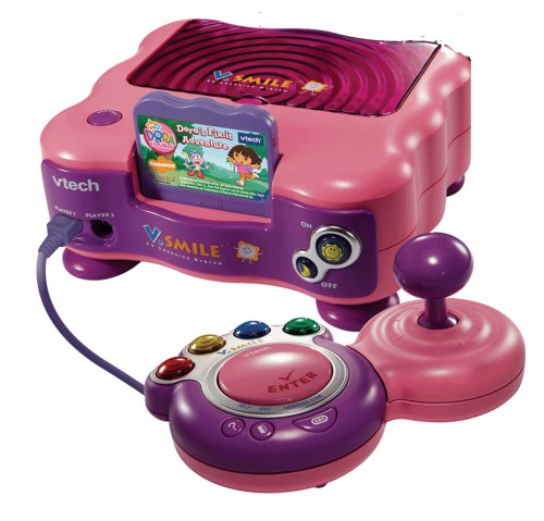 VTech V.Smile Pink TV Learning System & Dora The Explorer