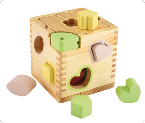 Wooden Shape Sorter Pink