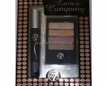 W7 Twos Company Eye Shadow amp; Mascara Makeup Set