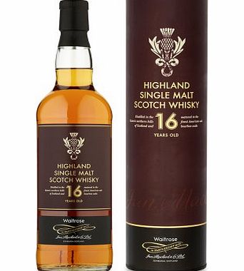 Waitrose Cellar Waitrose 16-year-old Highlands Single Malt Whisky