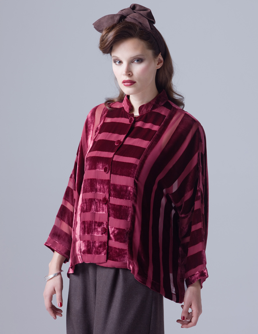 Devore Velvet Oversized Shirt