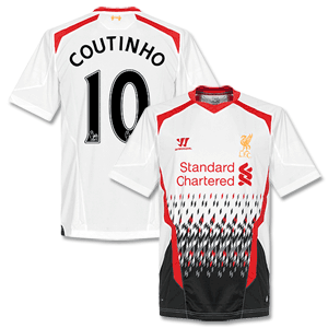 Warrior Liverpool Away Coutinho Shirt 2013 2014