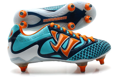 Warrior Skreamer S Combat SG Kids Football Boots Blue