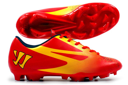 Warrior Superheat Combat Kids FG Football Boots Fiery