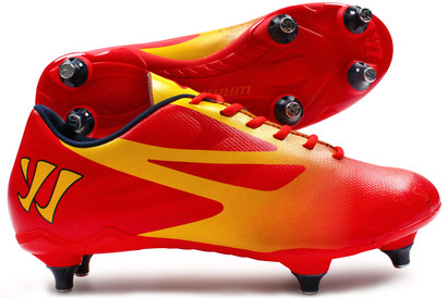 Warrior Superheat Combat Kids SG Football Boots Fiery