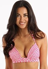 Watercult, 1295[^]237335 Malibu Cove Banded Tri - Hot Pink