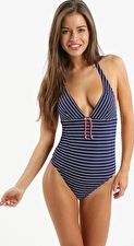 Watercult, 1295[^]215367 Nautic Splash Halter One Piece