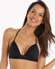 Watercult, 1295[^]270536 Summer Solids Push Up Halter Top - Black