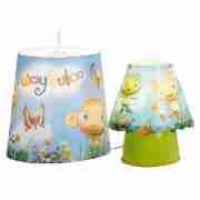 Bedside lamp & ceiling shade set