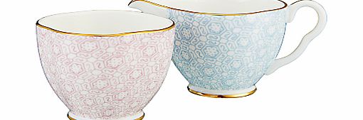 Wedgwood Cuckoo Sugar Bowl and Creamer