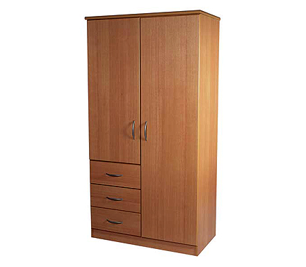 Stratford 2 Door Combi Wardrobe in Beech